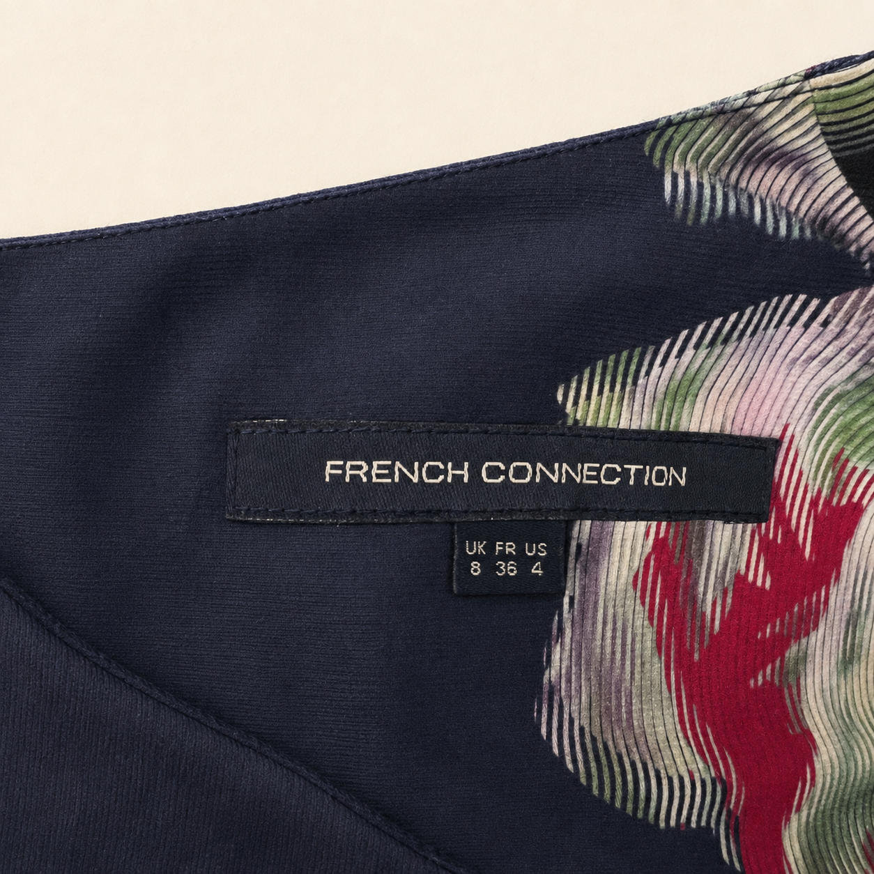 French Connection Floral Cut-Out Mini Dress UK 8