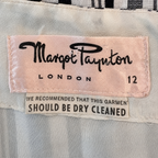 Rare Vintage Margot Paynton Striped Maxi Dress UK 12 Circa 1970