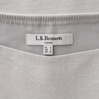 L.K. Bennett Handa Pale Grey Pencil Skirt UK 10