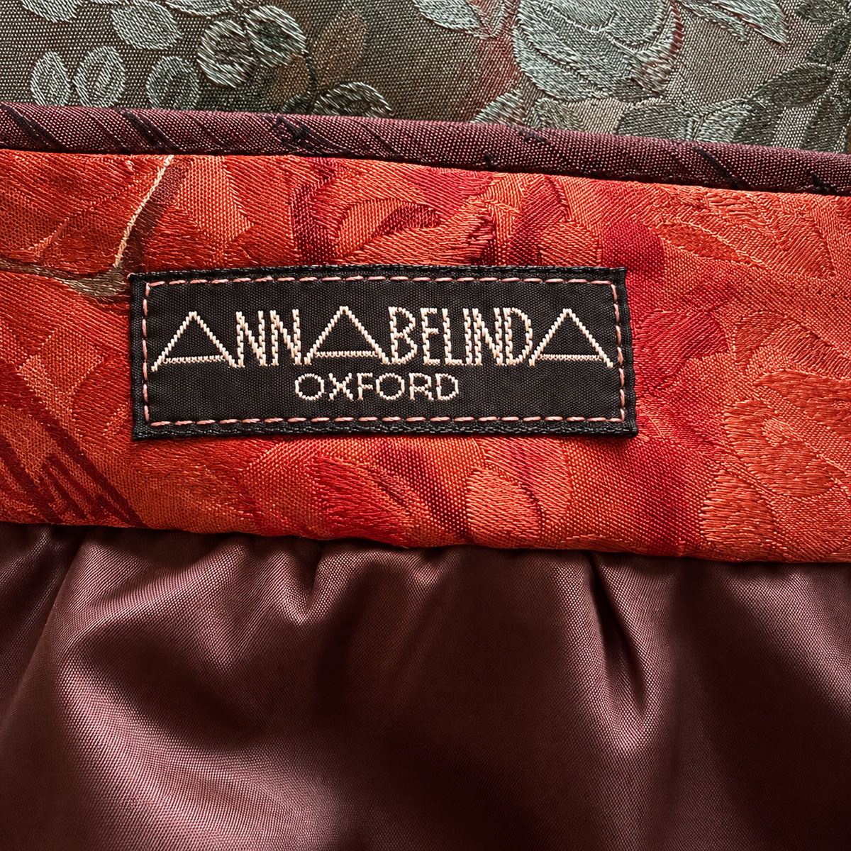 AnnaBelinda Vintage Abstract Silk Jacquard Skirt UK 10