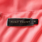 Mint Velvet Pink Silk Ruffle Dress UK 14