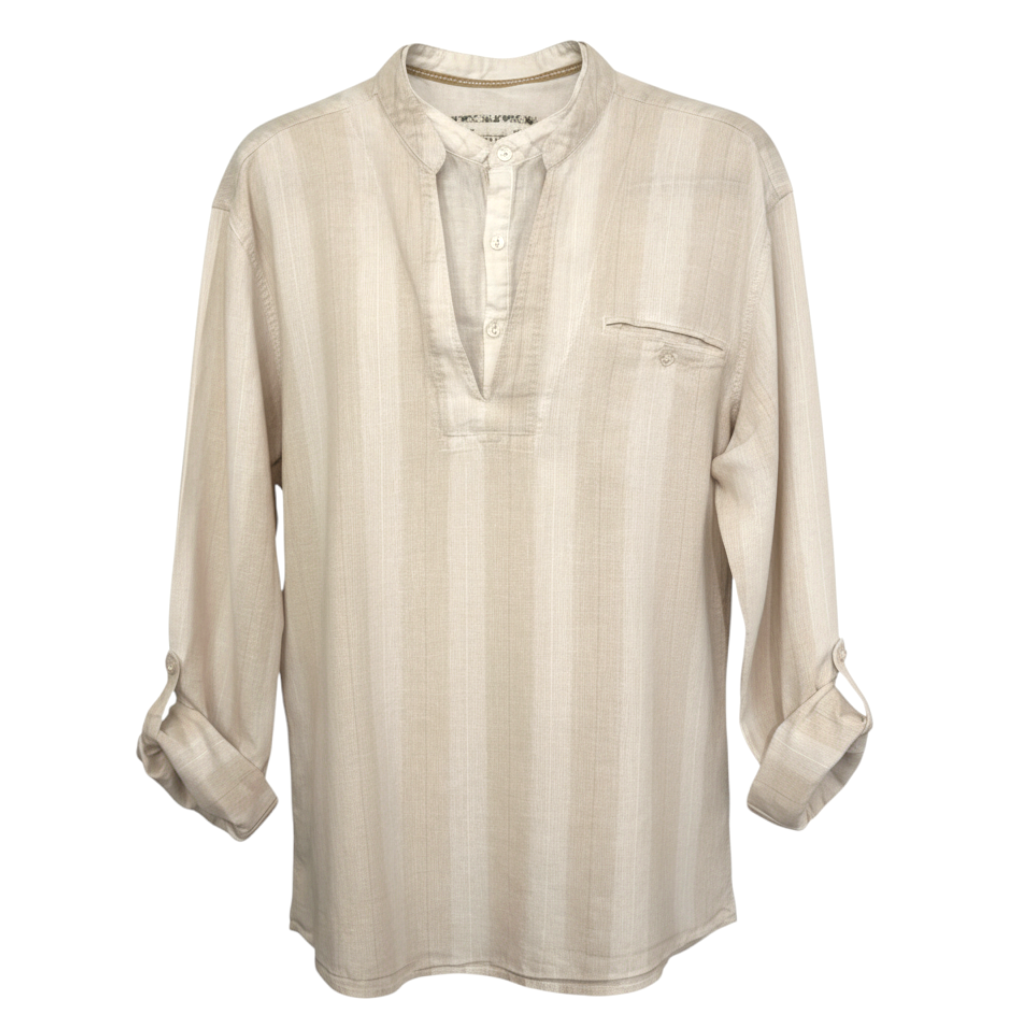 Silver Eight Linen Casual Top Size L