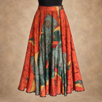 AnnaBelinda Vintage Abstract Silk Jacquard Skirt UK 10