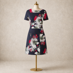 French Connection Floral Cut-Out Mini Dress UK 8