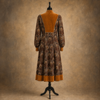 Vintage AnnaBelinda Peacock Feather & Velvet Dress – UK 10/12