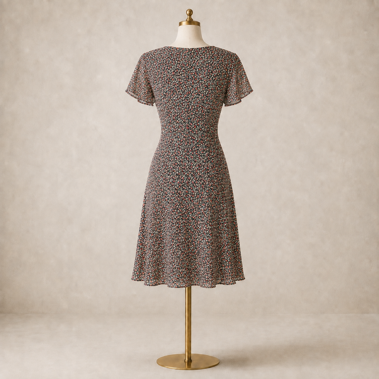 Vintage 1990s Laura Ashley Floral Tea Dress – UK 8