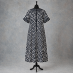 Vintage AnnaBelinda Oxford Navy & White Floral Dress UK 14/16