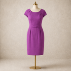 L.K. Bennett Purple Bow Waist Pencil Dress UK 12