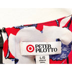 Peter Pilotto Target Red White Blue Crepe Dress UK 14