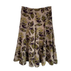 Anokhi For East Floral Tropical Leaf Indian Cotton Skirt UK 10