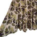 Anokhi For East Floral Tropical Leaf Indian Cotton Skirt UK 10