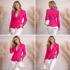 Max Pierre Pink Linen Embroidered Sequin Jacket UK 12