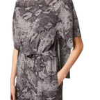 FRENCH CONNECTION Annikki Crepe Mix Reptile Jumpsuit UK 10