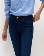 M&S Sienna Medium Blue High Rise Straight Leg Jeans UK 8 NWT