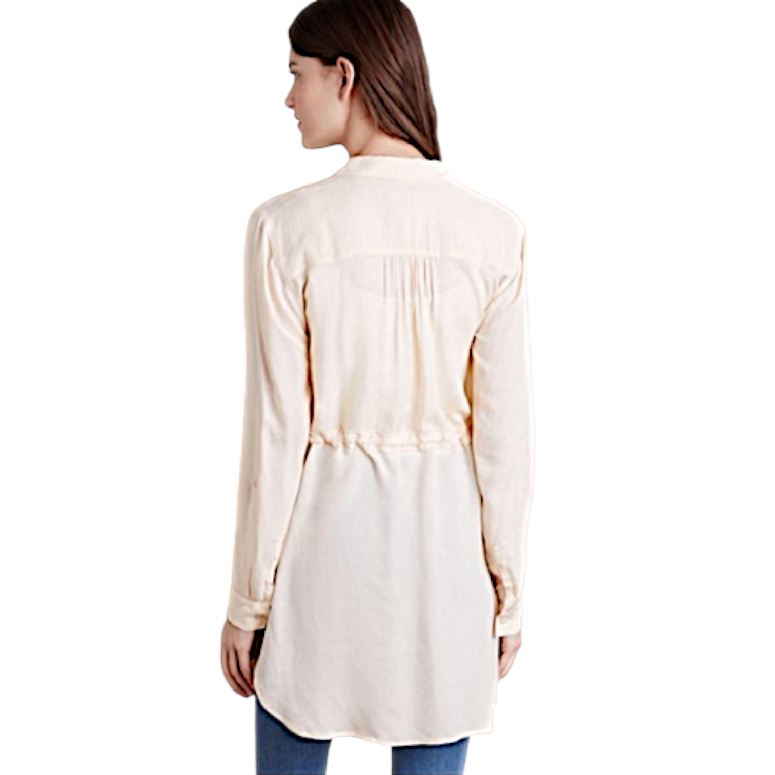 HD In Paris Anthropologie Blush Pink Tunic Top  Size M