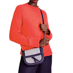 Kate Spade Knott Canvas Medium Saddle Bag