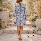 Noa Noa Blue Tie Dye Smock Dress UK 8