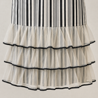 Rare Vintage Margot Paynton Striped Maxi Dress UK 12 Circa 1970