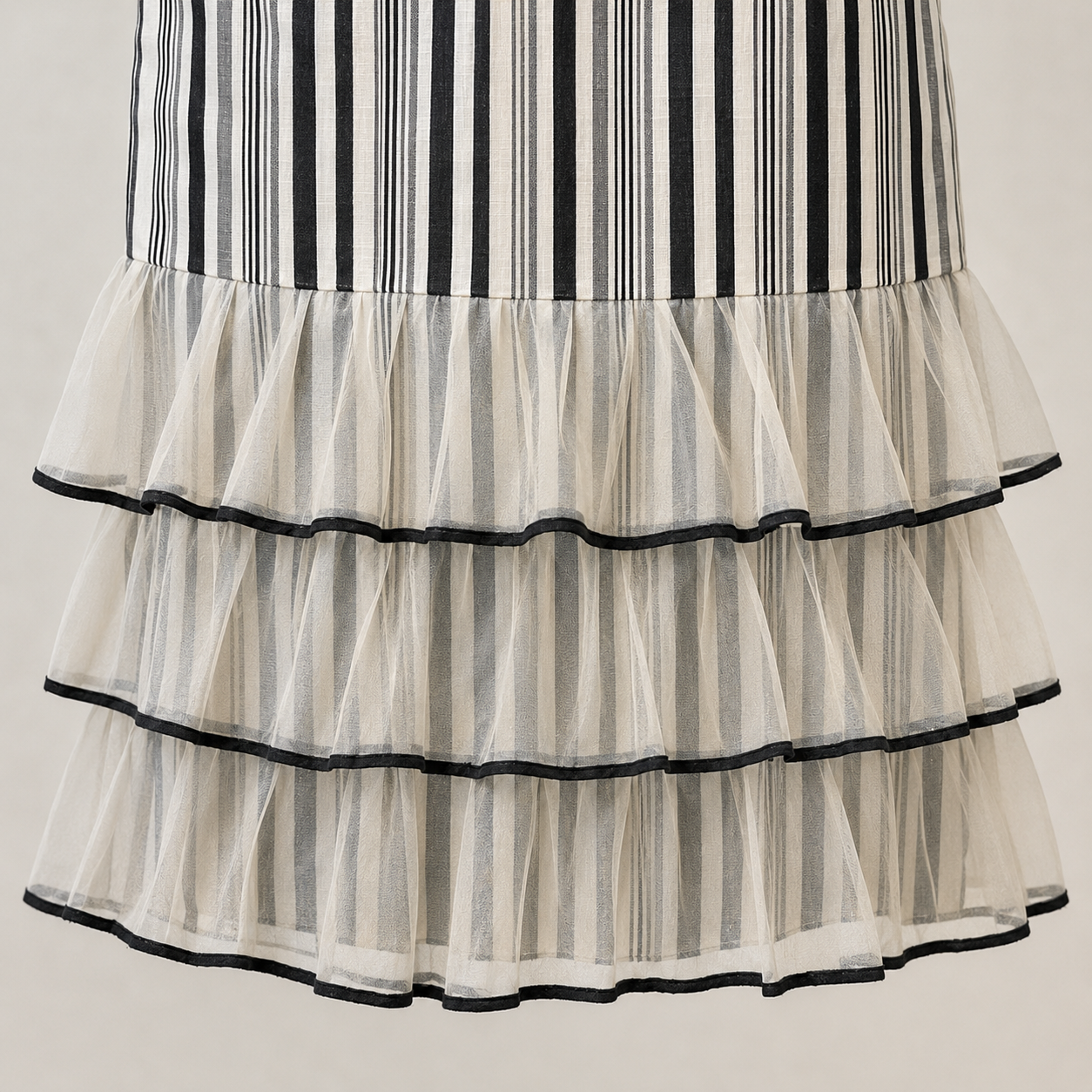 Rare Vintage Margot Paynton Striped Maxi Dress UK 12 Circa 1970