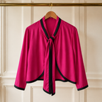 Libelula Fuchsia Pink Silk Jacket UK 10