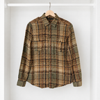Ralph Lauren Women’s Linen Utility Shirt – Autumn Plaid