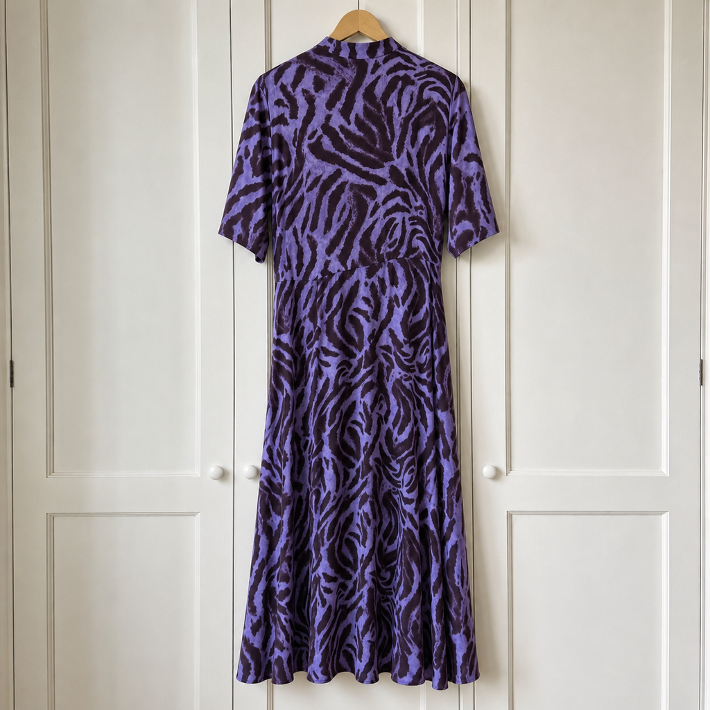 Whistles Woodland Tiger Abstract Print Dress UK 10