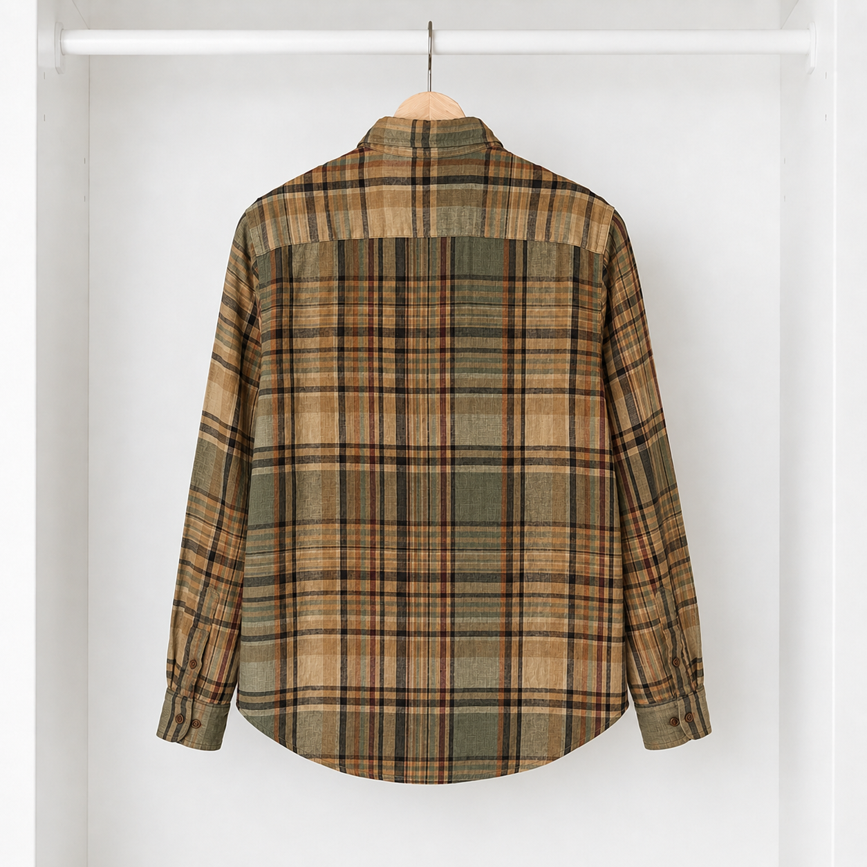 Ralph Lauren Women’s Linen Utility Shirt – Autumn Plaid