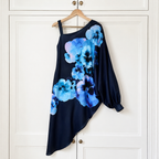Coast Asymmetric Pansy Print Dress