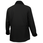 Barbour Black Double Breasted Waxed Cotton Jacket UK 12