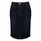 Betty Barclay Indigo Blue Stretch Denim Skirt UK 10