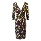 Betty Jackson Jersey V-Neck Back & Front Dress UK 14