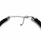 Shimmering Cluster of 1970s Disco Ball Beads Twisted Rope Choker Necklace