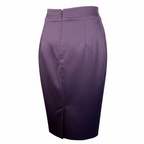 Cavalli Class Purple Cotton Midi Pencil Skirt UK 10
