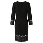 Country Casuals Black Crepe Sequin Dress  UK 12