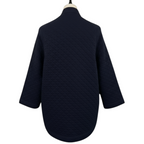 Country Road Navy Duffle Cotton Quilted Cape UK 14