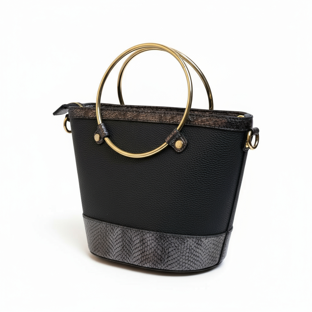 Dune Accessories Dircleo - Navy Circle Handle Tote NEW
