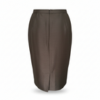Eastex Vintage Brown Silky Pencil Skirt UK 10