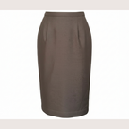 Eastex Vintage Brown Silky Pencil Skirt UK 10