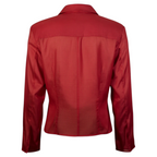 Etro Blood Red Silk Long Sleeve Shirt UK 10