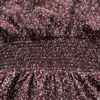 MICHAEL Michael Kors Burgundy Leaf Print Tiered Dress – UK 12