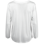 Farhi by Nicole Farhi White Cotton Jersey Top UK 6