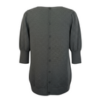 French Connection Grey & Black Applique Jumper  UK 8