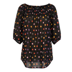 French Connection Multi Coloured Spotted Smock Top UK 8