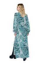 Nasty Gal Green & Cream Zebra Dress UK 4
