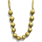Lime Green Silk Bead Necklace