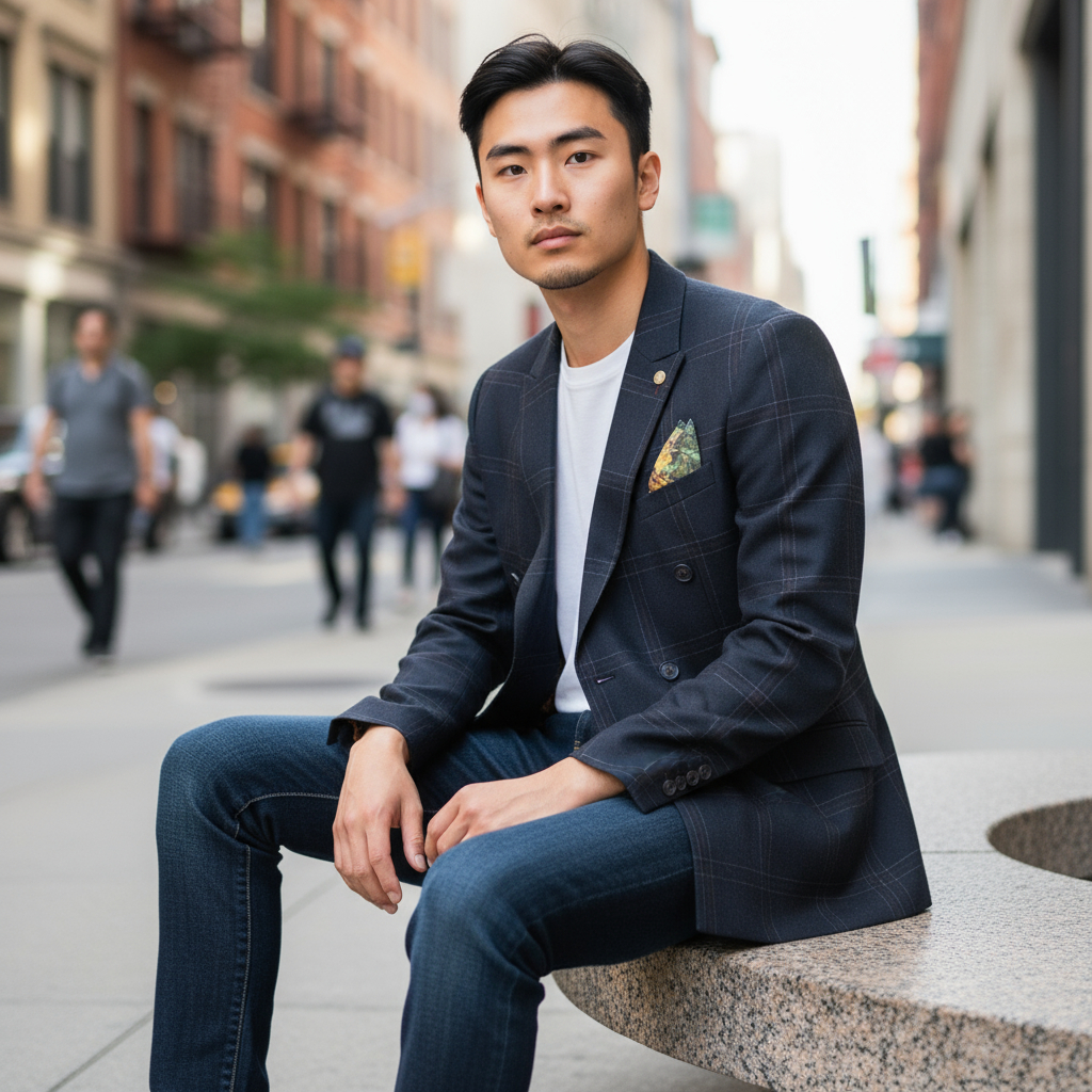 Guide London Modern Tailored Blazer Size S