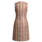 Haute Baso Burgundy & Gold Jacquard Jacket UK 14
