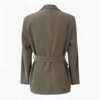 Jaeger Khaki Brown Needlecord Belted Jacket UK 14