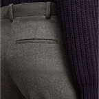 Joseph Zoom Dove Grey Flannel Stretch Trousers UK 10