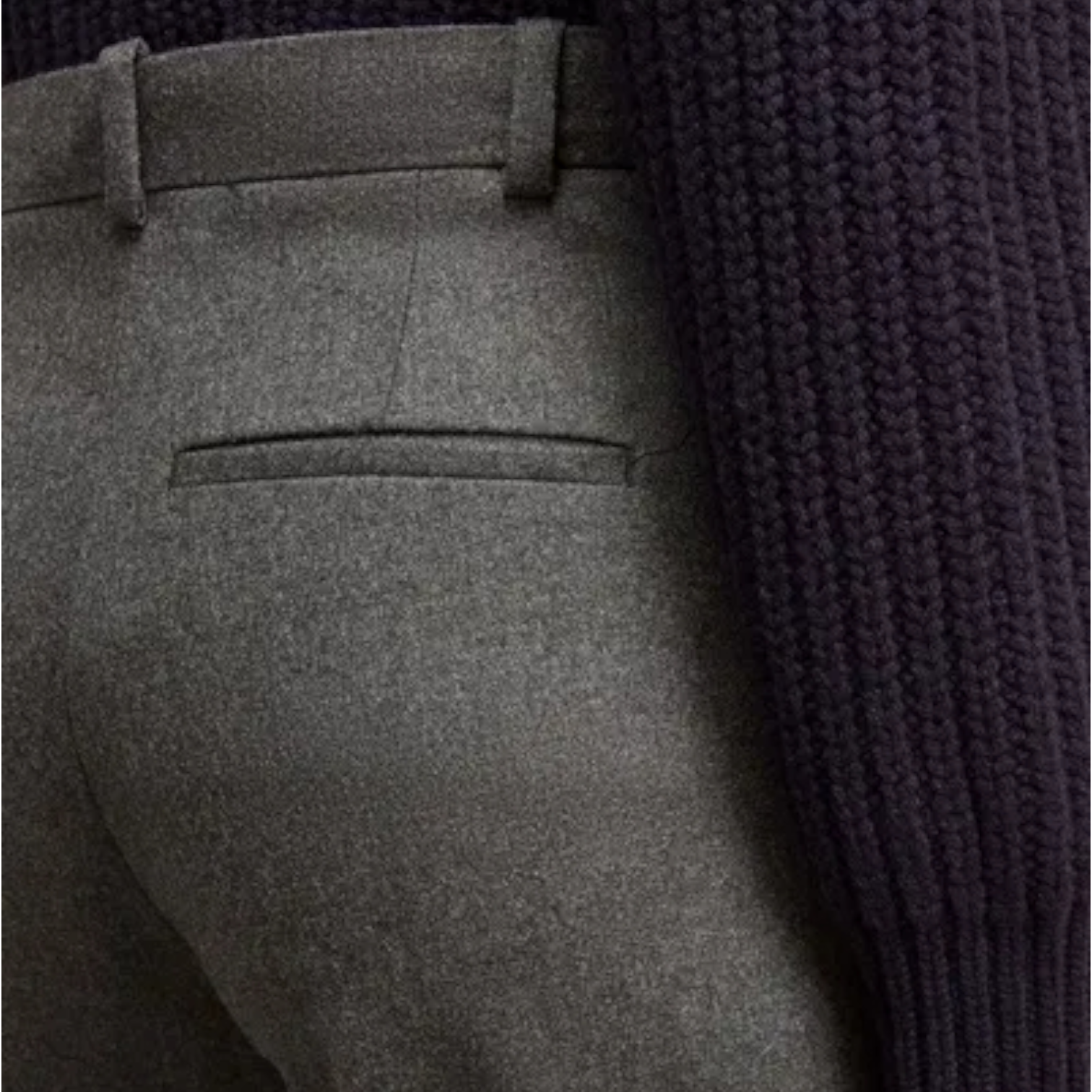 Joseph Zoom Dove Grey Flannel Stretch Trousers UK 10